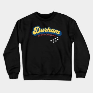 Durham North Carolina Flag Colors Crewneck Sweatshirt